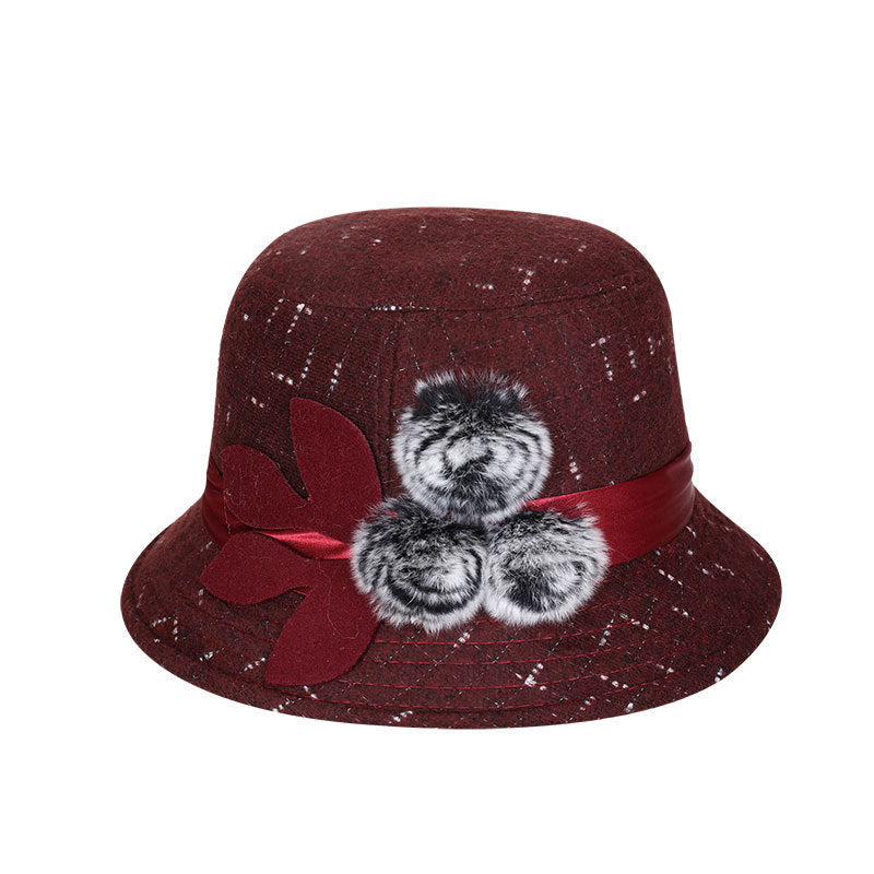 woolen women basin hat