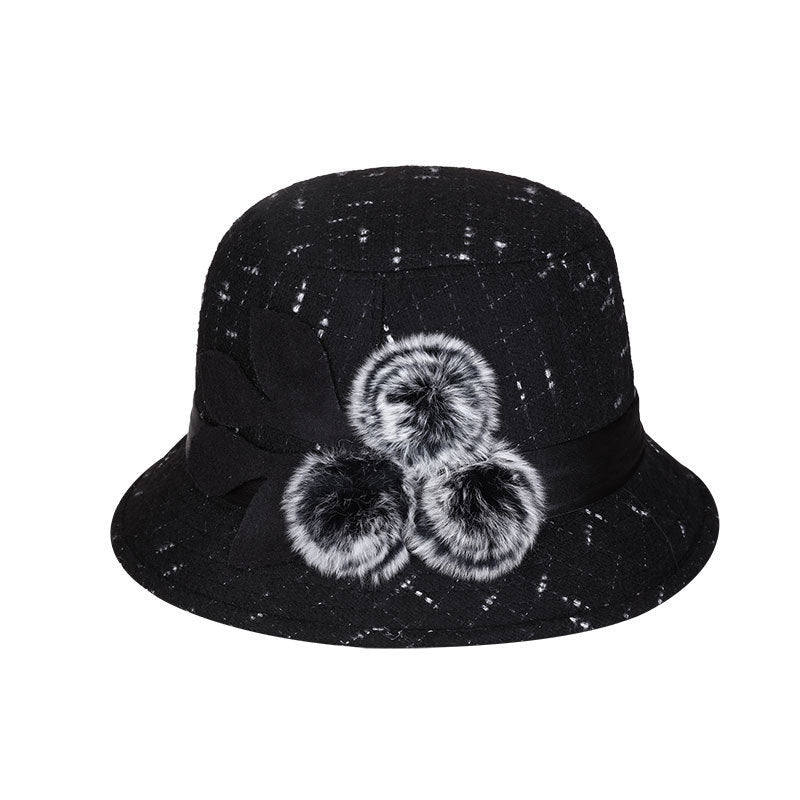 woolen women basin hat