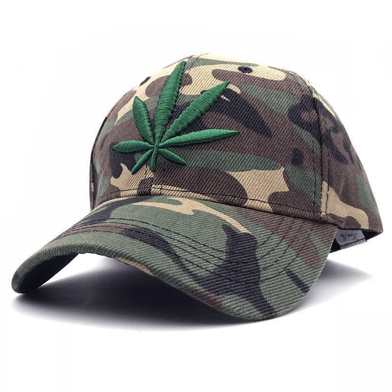 Embroidery Maple Leaf Baseball Cap For Men And Women