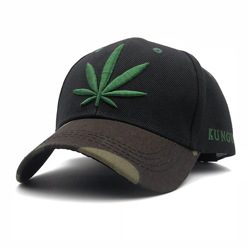 Embroidery Maple Leaf Baseball Cap For Men And Women