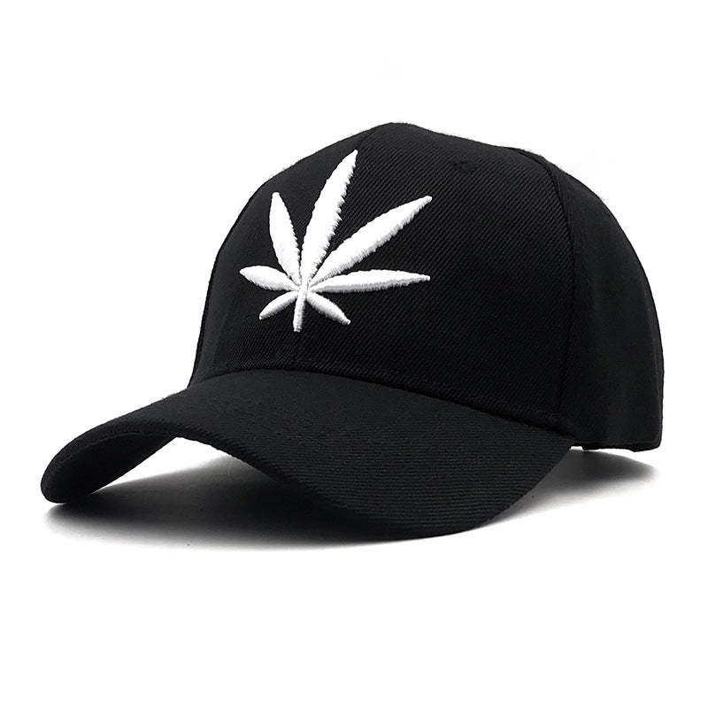 Embroidery Maple Leaf Baseball Cap For Men And Women