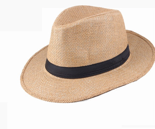 Straw Cowboy Hat Outdoor Sunshade Knight Hat Breathable