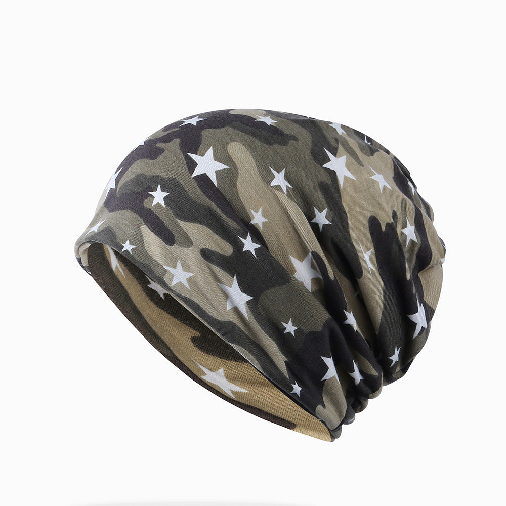Spring and summer cotton camouflage pullover hat
