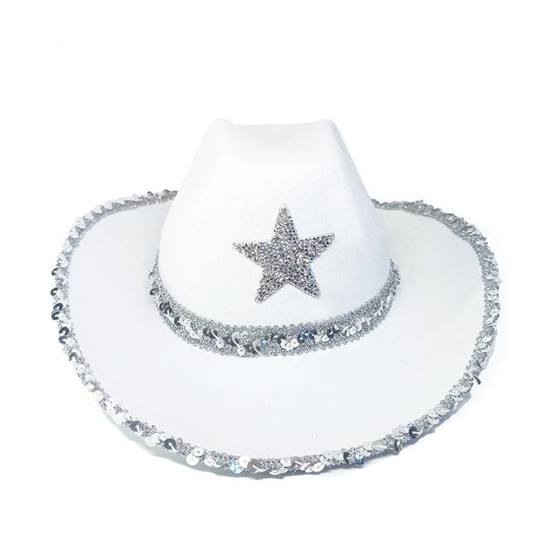 Party Bilateral Sequined Cowboy Hat