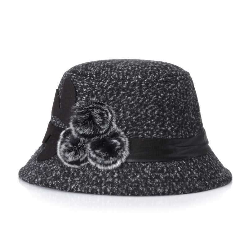 woolen women basin hat