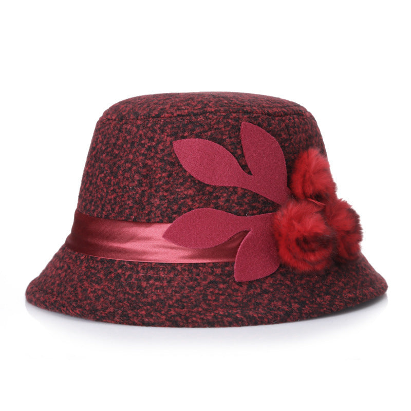 woolen women basin hat