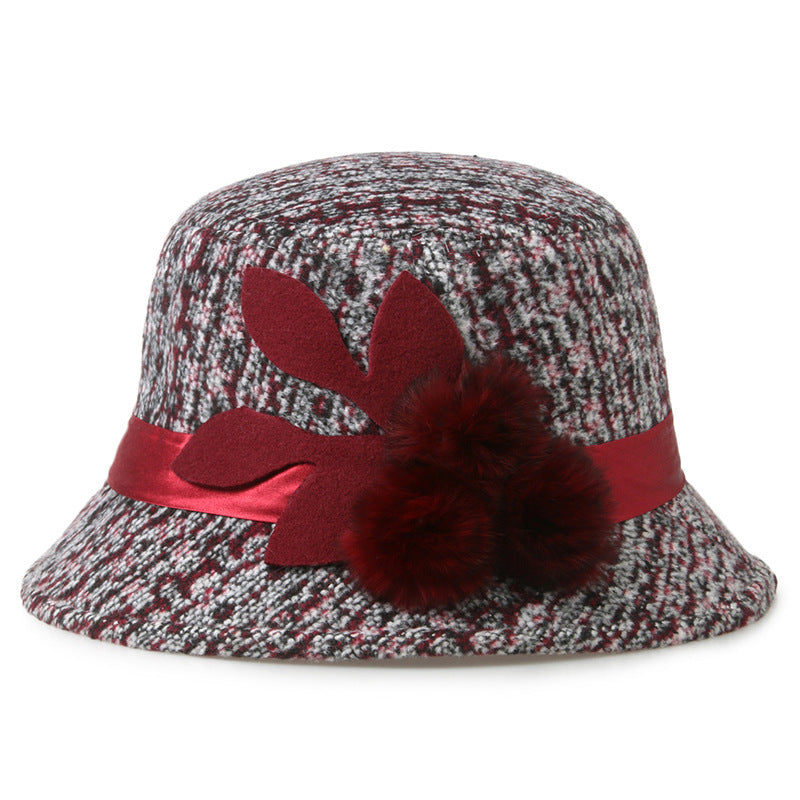 woolen women basin hat