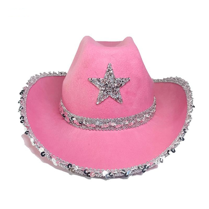 Party Bilateral Sequined Cowboy Hat