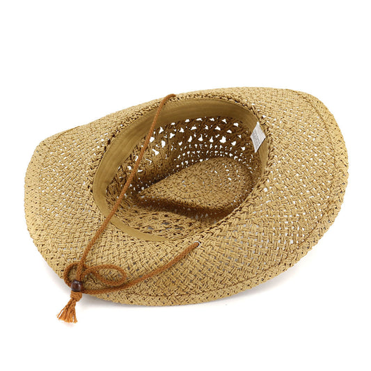 Western Cowboy Handmade Sun-shading Straw Hat