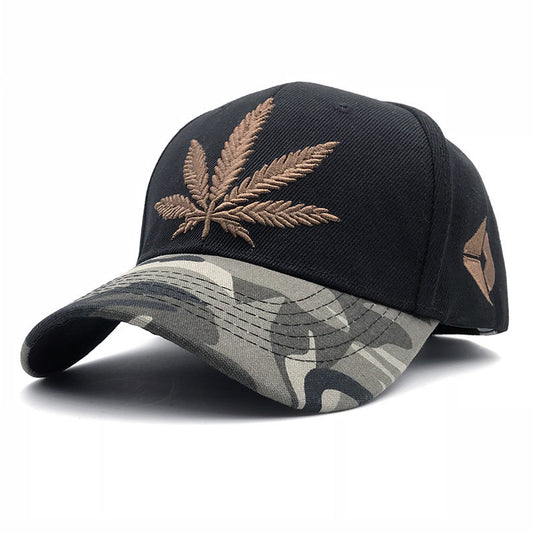 Embroidery Maple Leaf Baseball Cap For Men And Women