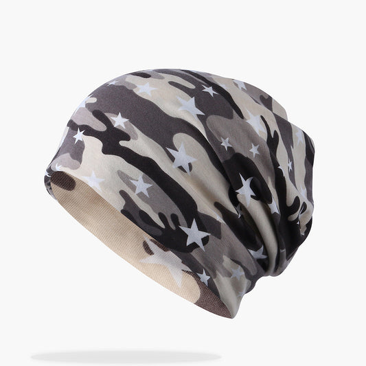 Spring and summer cotton camouflage pullover hat