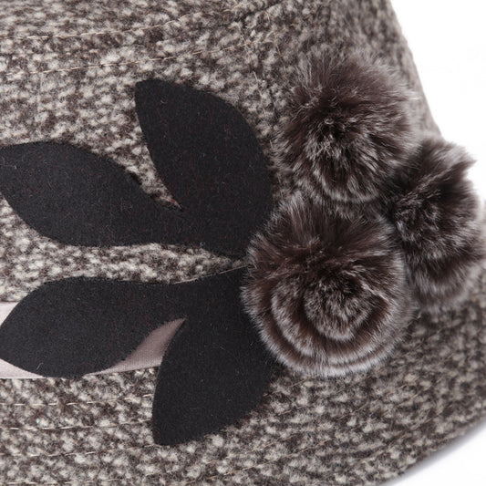 woolen women basin hat