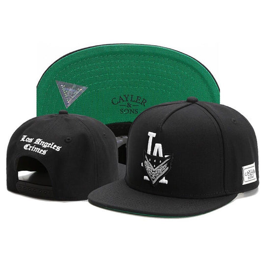Embroidered baseball cap snapback