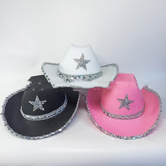 Party Bilateral Sequined Cowboy Hat