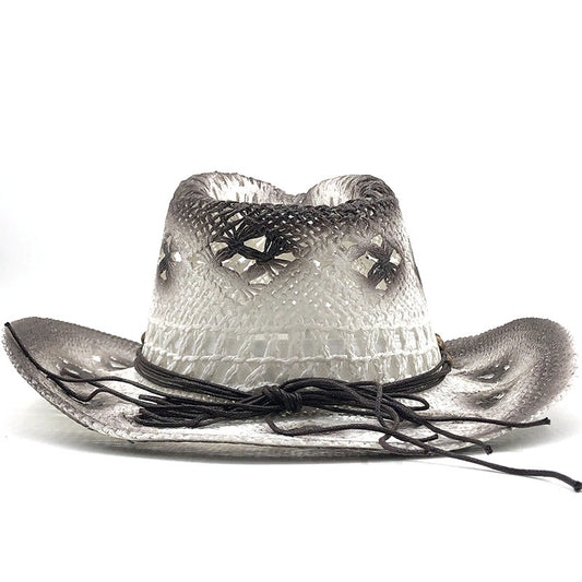 Women's Outdoor Seaside Beach Hat Cowboy Straw Hat