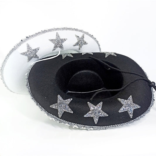 Party Bilateral Sequined Cowboy Hat